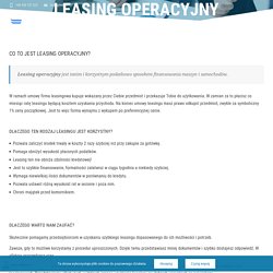 Leasing operacyjny