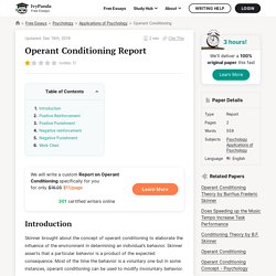 Operant Conditioning - 559 Words
