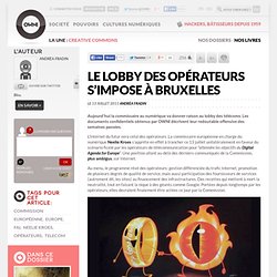 Le lobby des opérateurs s’impose à Bruxelles