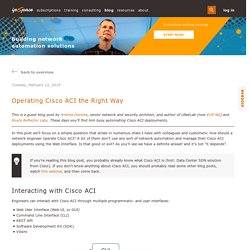 Operating Cisco ACI the Right Way « ipSpace.net blog