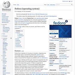 Fedora (operating system)
