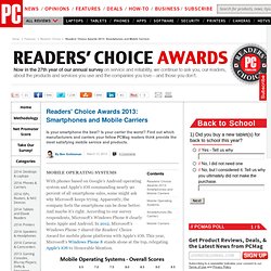 Mobile Operating Systems - Readers' Choice Awards 2013: Smartphones and Mobile Carriers