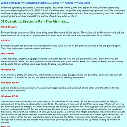 If Operating Systems Ran The Airlines...