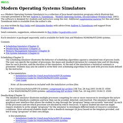 Modern Operating Systems Simulators