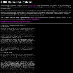 Operating Systems Through Time (8-bits)