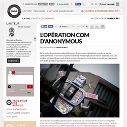 L’opération com d’Anonymous