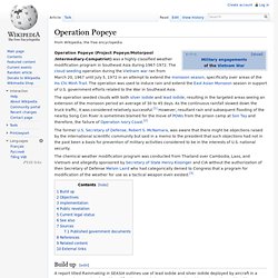 Opération Popeye - Wikipedia, l'encyclopédie libre