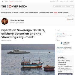 Operation Sovereign Borders, offshore detention and the 'drownings argument'