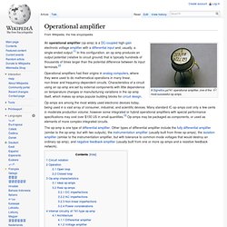 Operational amplifier