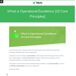 What is Operational Excellence [10 Core Principles]