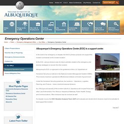 Emergency Operations Center - City of Albuquerque
