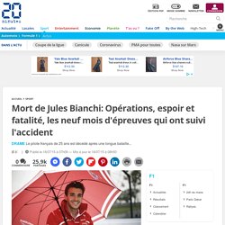 Mort de Jules Bianchi: Opérations, espoir et fatalité, les neuf mois d'épreuves qui ont suivi l'accident