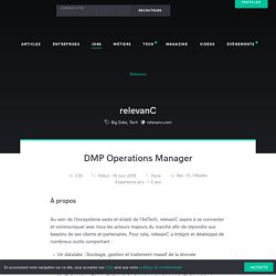 DMP Operations Manager : relevanC recrute !