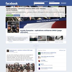 Armée française - opérations militaires OPEX (page officielle)