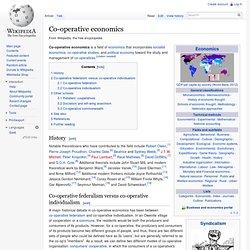 Co-operative economics