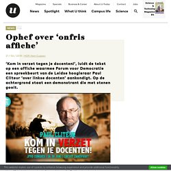 Ophef over ‘onfris affiche’