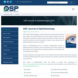 Ophthalmology Peer Reviewed Journal - OSP Journals