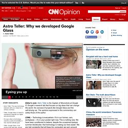 Opinion: Why Google developed Glass