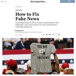 How to Fix Fake News
