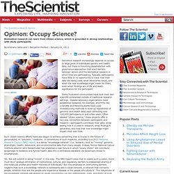 Opinion: Occupy Science?