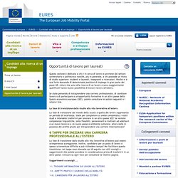 EURES - Candidati alla ricerca di un impiego - Opportunità di lavoro per laureati - Commissione europea