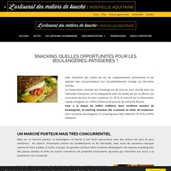 Snacking: quelles opportunités pour les boulangeries-pâtisseries? - Les artisans gourmands Nouvelle Aquitaine