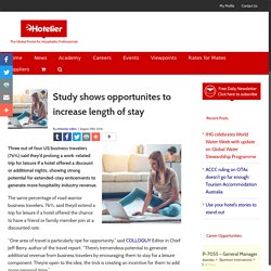 Study shows opportunites to increase length of stay