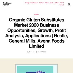 Organic Gluten Substitutes Market 2020 Business Opportunities, Growth, Profit Analysis, Applications