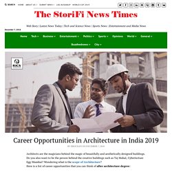 Career Opportunities in Architecture in India 2019