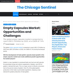 Empty Capsules Market: Opportunities and Challenges – The Chicago Sentinel