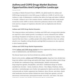 Asthma and COPD Drugs Market Business Opportunities And Competitive Landscape – Telegraph