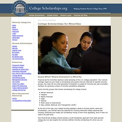 Minority Scholarship Opportunities for Various Disadvantaged Students