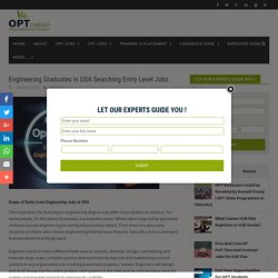 Entry level engineering jobs in USA