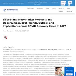 Silico Manganese Market Forecasts and Opportunities, 2021- Trends, Outlook and Implications across COVID Recovery Cases to 2027