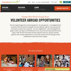 Volunteer Work with Children Abroad