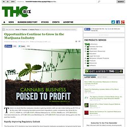 Opportunities Continue to Grow in the Marijuana Industry - THCbiz