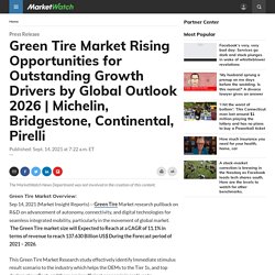 Green Tire Market Rising Opportunities for Outstanding Growth Drivers by Global Outlook 2026