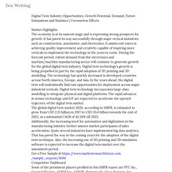 Digital Twin Industry Opportunities, Growth Potential, Demand, Future... — Zen Writing