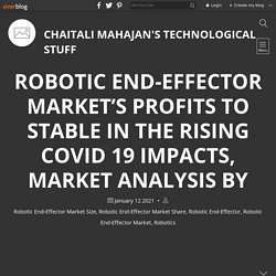 Robotic End-Effector Market’s Profits to Stable in the Rising COVID 19 Impacts, Market Analysis by Rising Opportunities, Demand - Chaitali Mahajan's Technological Stuff