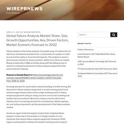 Global Failure Analysis Market Share, Size, Growth Opportunities, Key Driven Factors, Market Scenario Forecast to 2022 – wireprnews