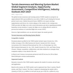 Terrain Awareness and Warning System Market Global Segment Analysis, Opportunity Assessment, Competitive Intelligence, Industry Outlook 2021-2027 – Telegraph