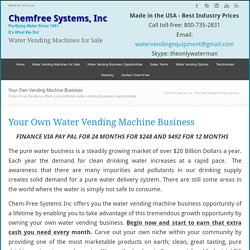 Chemfree Systems, Inc Water Business