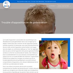 Trouble d’opposition et de provocation