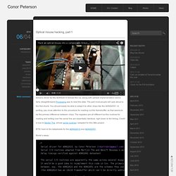 Optical mouse hacking, part 1 « Department of New Computings