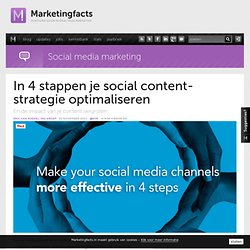In 4 stappen je social content-strategie optimaliseren