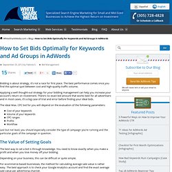 First Time AdWords - What Should I Set My CPC Bids to?