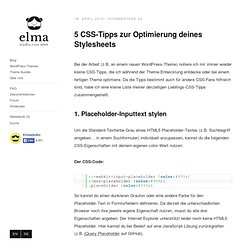 5 CSS-Tipps zur Optimierung deines Stylesheets