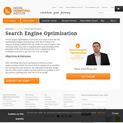 Search Engine Optimisation - SEO Course