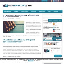 Optimisation de la conversion : méthodologie et bonnes pratiques 1/4