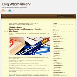 SEO Wordpress : optimisation du référencement Wordpress